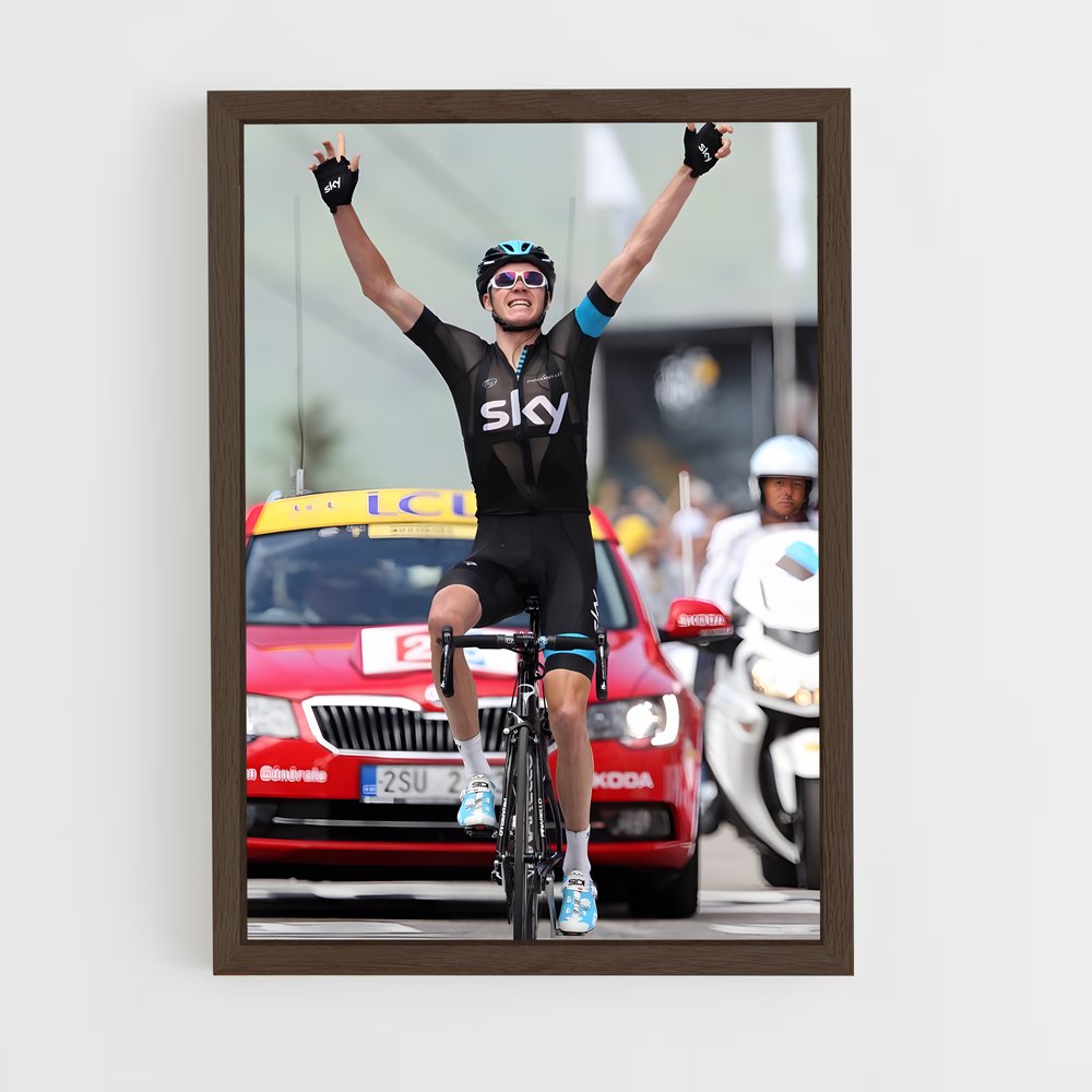 Poster La Victoire de Froome – affiche Cyclisme (vue 5)
